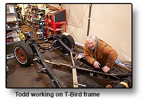 Todd working on T-Bird